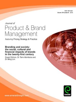 cover image of Journal of Product & Brand Management, Volume 19, Issue 6